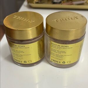 TRULY Dulce de Leches Double Jar Firming Body Cream - Gold & Yellow